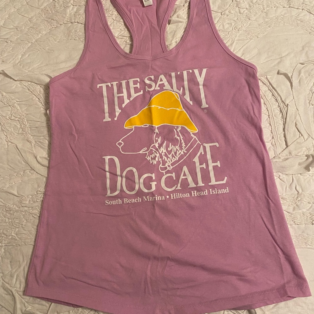 Pink Salty Dog Tank Top